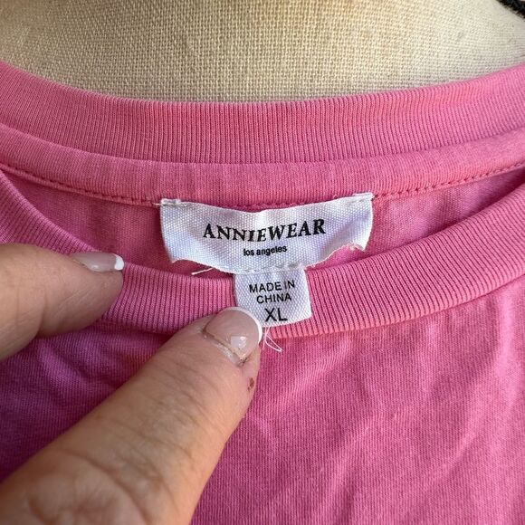 Anniewear Pink Puff Sleeve Women's Top - Picture 3 of 4